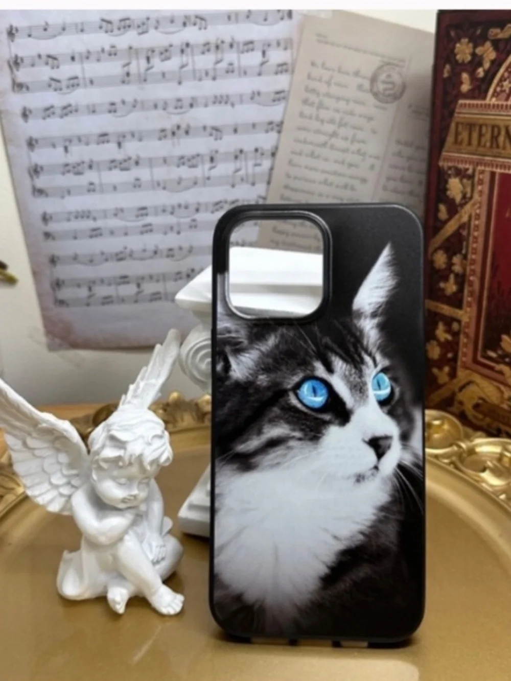 3 items.iphone14 /14plus/14pro/14promax cute cat Case
